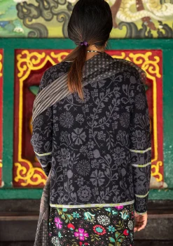Hot Gudrun Sjödén Strickjacke Jurta Aus Wolle/Lyocell schwarz