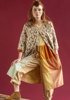 Gudrun Sjödén Strickjacke Morr Aus Alpakagemisch Und Recycling-/Bio-Baumwolle natur