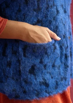 Hot Gudrun Sjödén Strickjacke Morr Aus Alpakagemisch Und Recycling-/Bio-Baumwolle porzellanblau