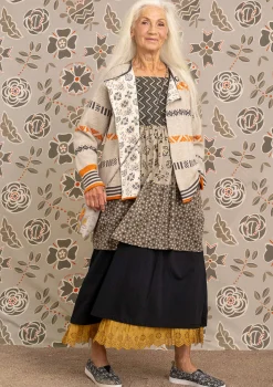 Clearance Gudrun Sjödén Strickjacke Shoko Aus Bio-Baumwolle/Wolle kalkstein