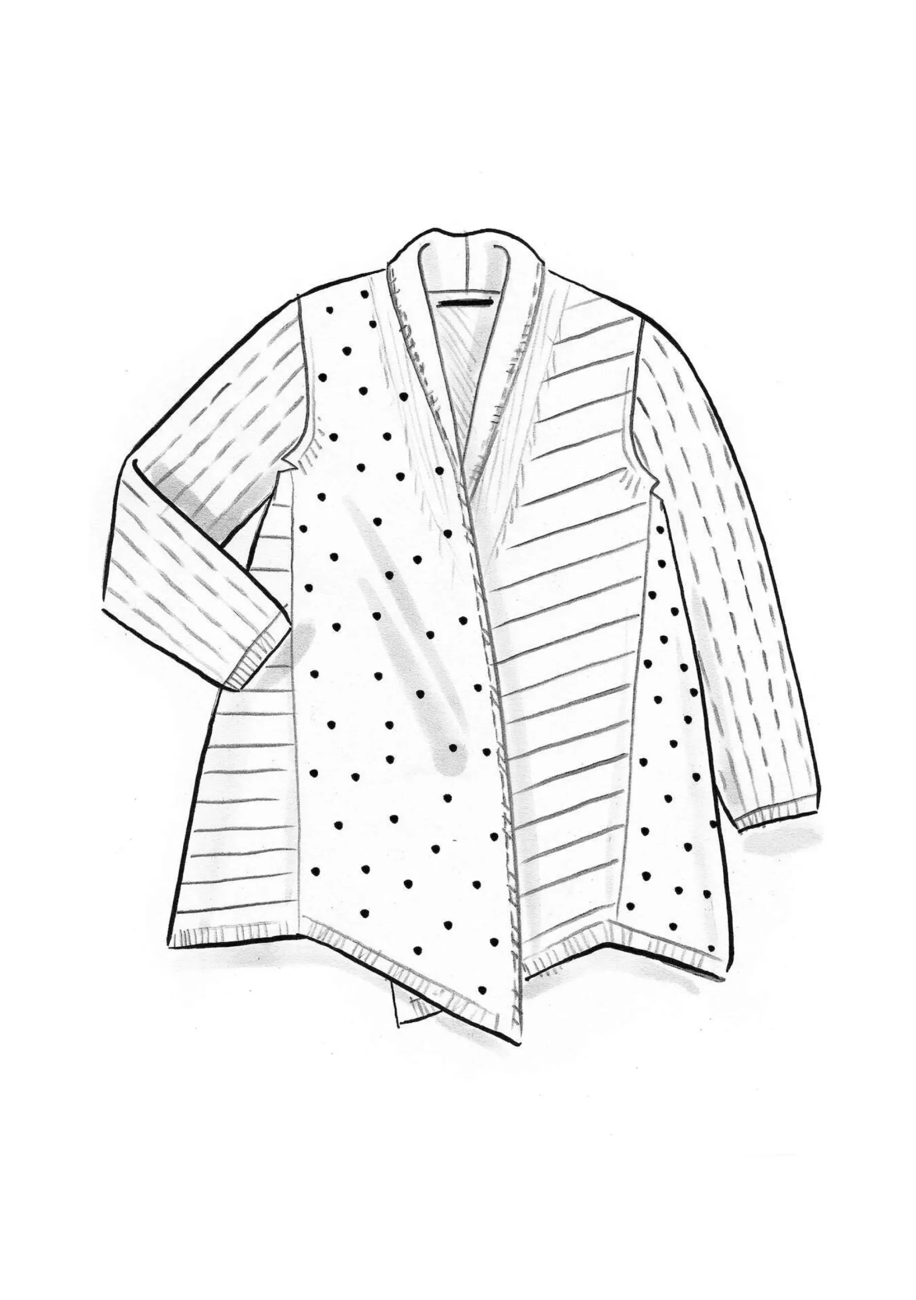 Hot Gudrun Sjödén Strickjacke Sigfride Aus Bio-/Recycling-Baumwolle frostgrün