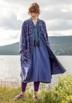 New Gudrun Sjödén Strickmantel Ottilia Aus Wolle Und Bio-/Recycling-Baumwolle tinte