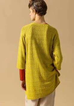 Sale Gudrun Sjödén Strickpullover Aus Leinen/Recycling-Baumwolle limettengrün