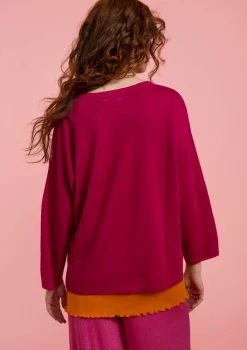 New Gudrun Sjödén Strickpullover Aus Leinen alpenveilchen