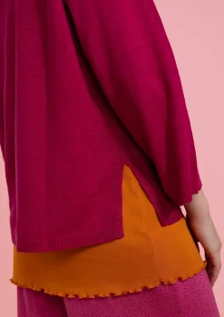 New Gudrun Sjödén Strickpullover Aus Leinen alpenveilchen