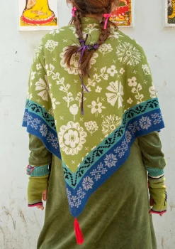 Hot Gudrun Sjödén Stricktuch Folklore Aus Wolle/Lyocell avocado