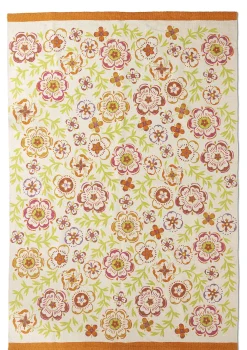 Best Gudrun Sjödén Teppich Desert Bloom Aus Bio-Baumwolle ziegel