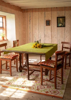 Discount Gudrun Sjödén Tischdecke Stitches Aus Bio-Baumwolle waldgrün