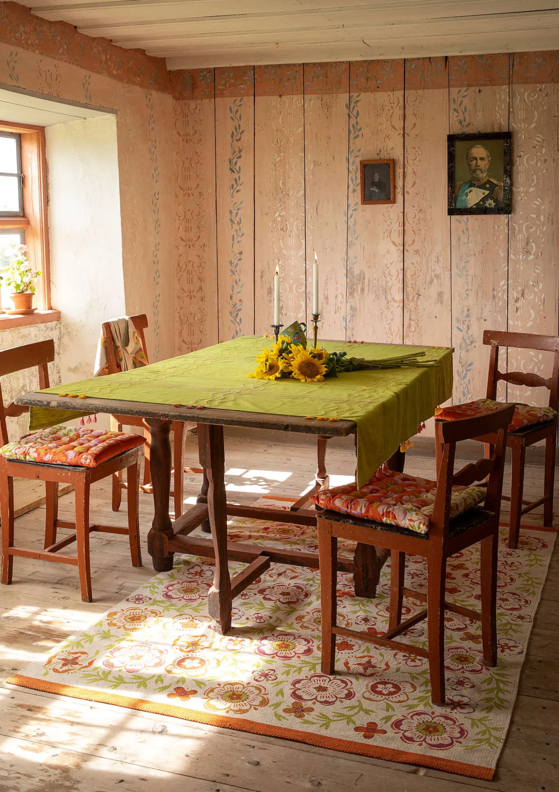Discount Gudrun Sjödén Tischdecke Stitches Aus Bio-Baumwolle waldgrün