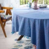 Outlet Gudrun Sjödén Tischdecke Stitches Aus Bio-Baumwolle leinenblau