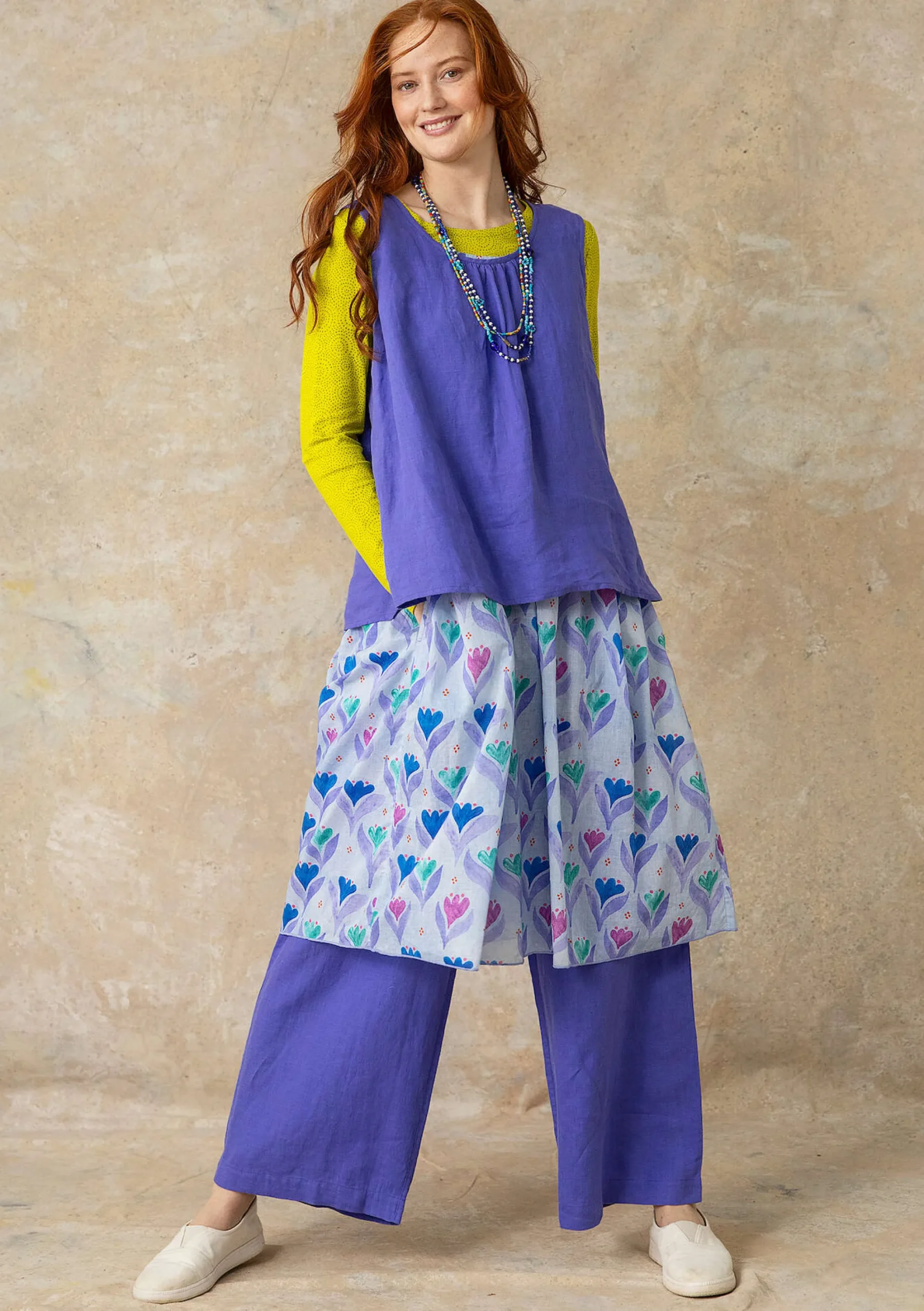 Clearance Gudrun Sjödén Top Aus Leinengewebe himmelblau