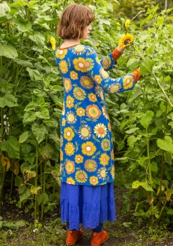 New Gudrun Sjödén Trikotkleid Sunflower Aus Lyocell/Elasthan kornblumenblau