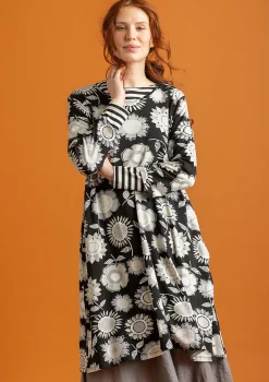 New Gudrun Sjödén Trikotkleid Sunflower Aus Lyocell/Elasthan schwarz