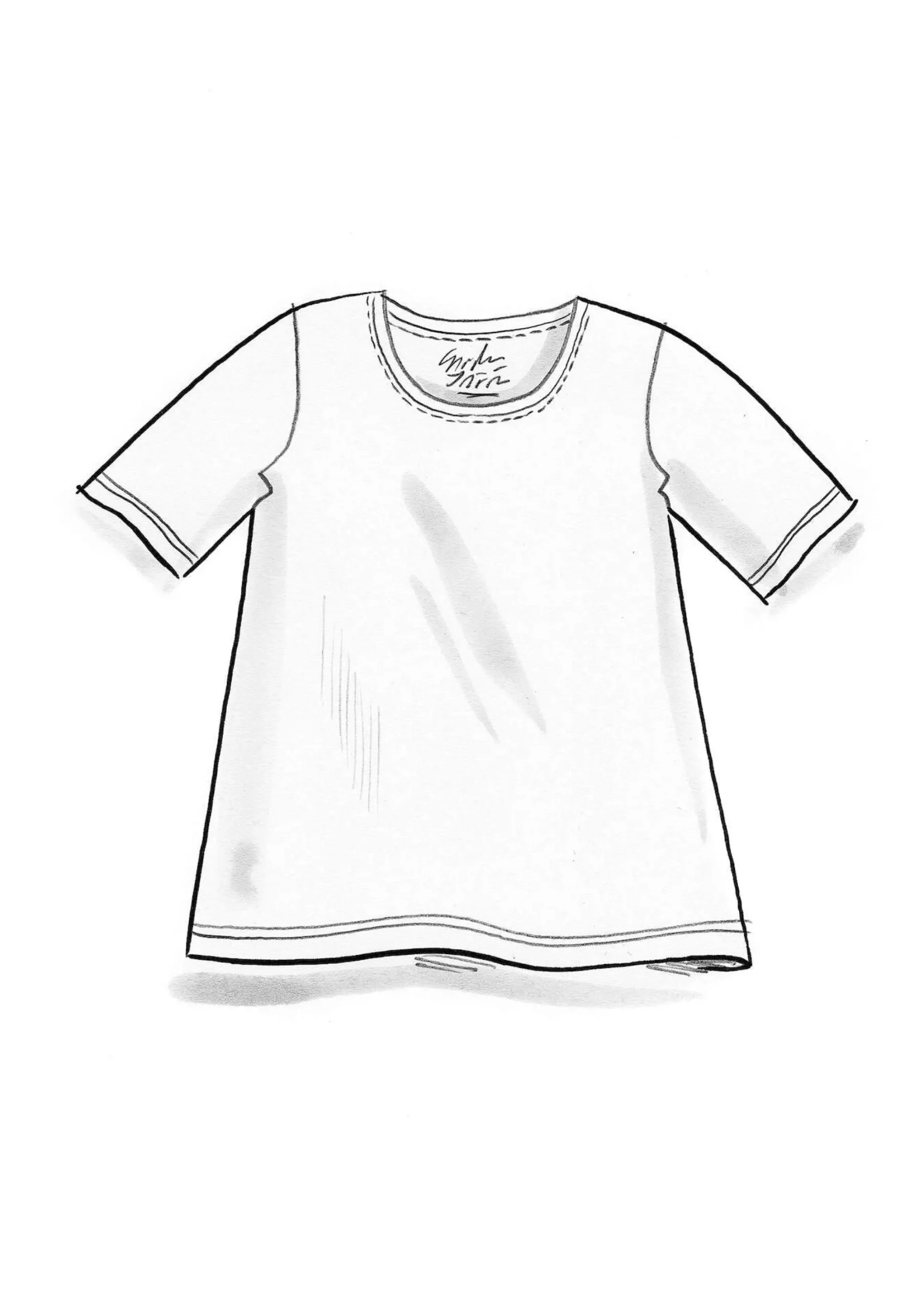New Gudrun Sjödén T-Shirt Jane Aus Bio-Baumwolle/Elasthan mittsommerblumen