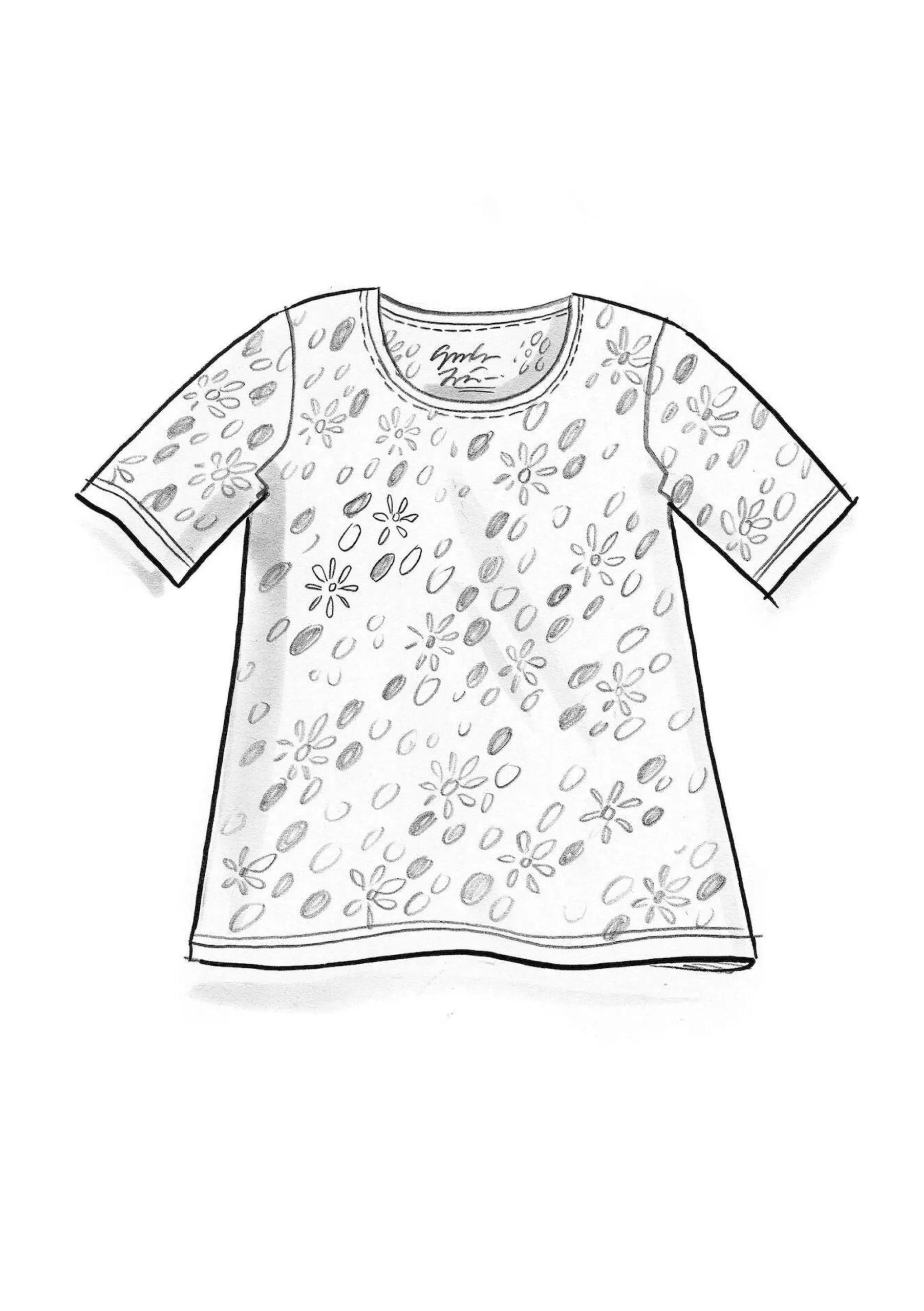 Discount Gudrun Sjödén T-Shirt Jane Aus Bio-Baumwolle/Elasthan dunkelmasala-gemustert