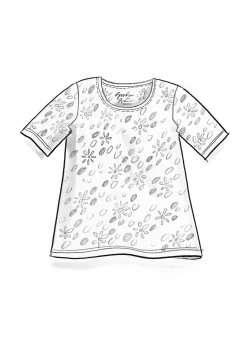 Best Gudrun Sjödén T-Shirt Jane Aus Bio-Baumwolle/Elasthan moosgrün-gemustert