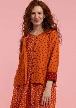 Hot Gudrun Sjödén Tupfenstrickjacke Aus Bio-Baumwolle vogelbeere