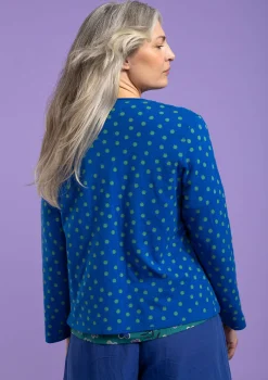 Hot Gudrun Sjödén Tupfenstrickjacke Aus Bio-Baumwolle saphirblau