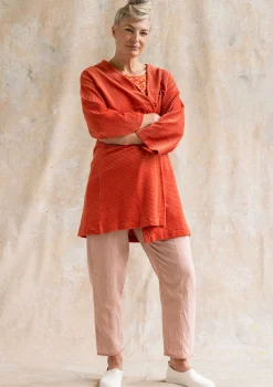 Hot Gudrun Sjödén Velourskimono Aus Bio-Baumwolle/Recycling-Polyester ziegel