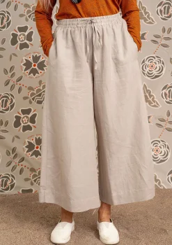 Gudrun Sjödén Webhose Amber Aus Bio-Baumwolle/Leinen kalkstein