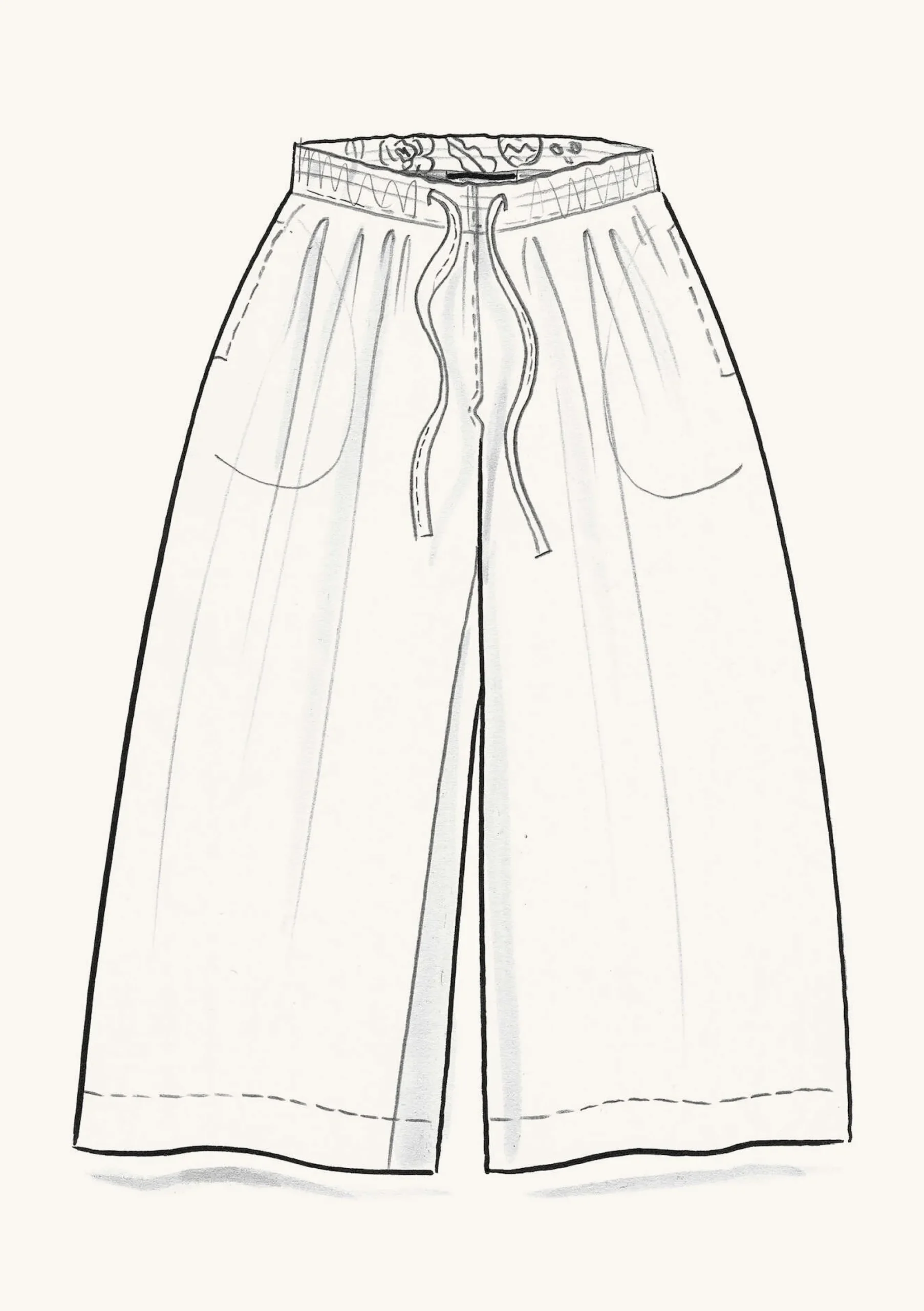 Hot Gudrun Sjödén Webhose Amber Aus Bio-Baumwolle/Leinen masala