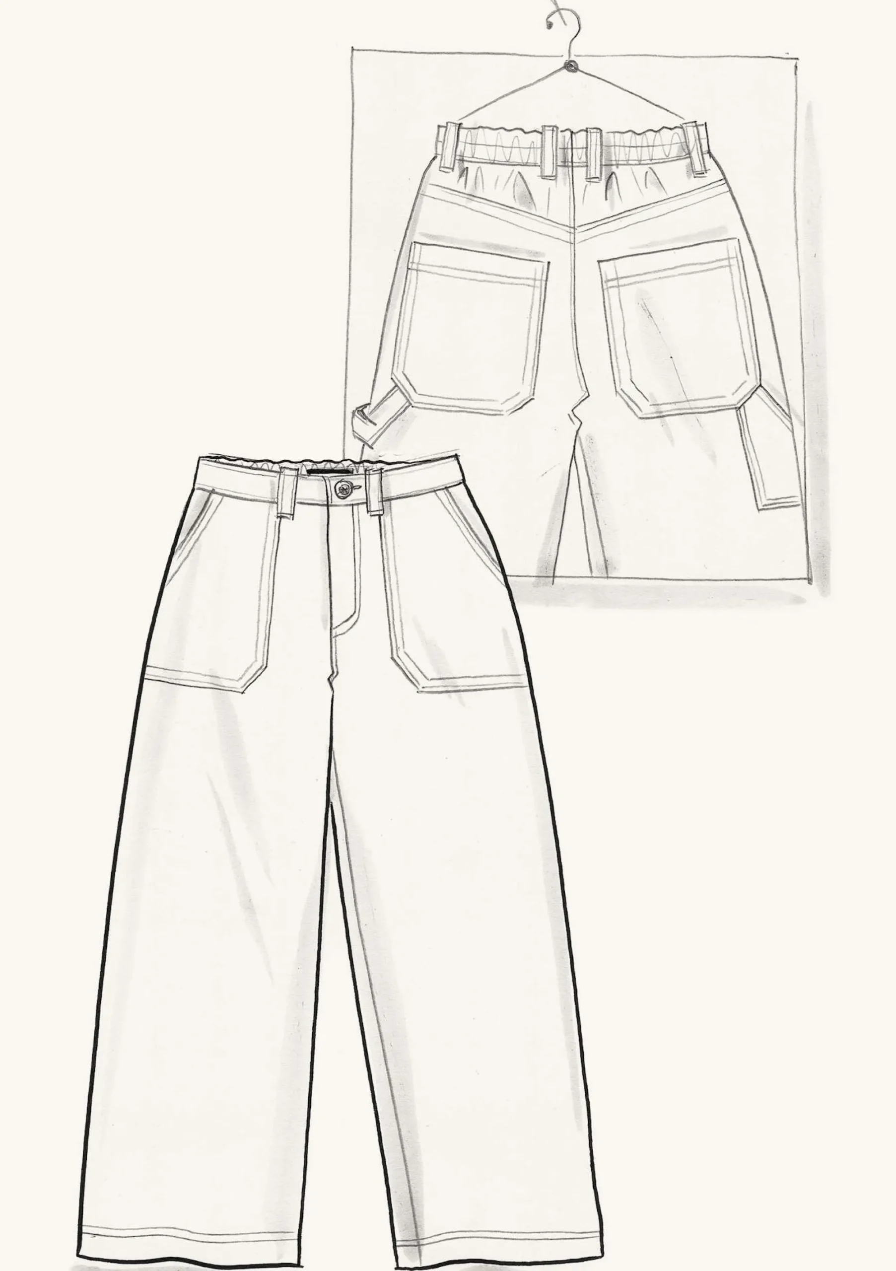 Outlet Gudrun Sjödén Webhose Garden Aus Bio-Baumwolle/Leinen taupe