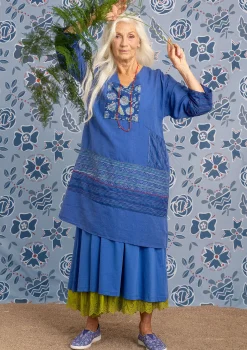 New Gudrun Sjödén Webkleid Amber Aus Bio-Baumwolle/Leinen lupine
