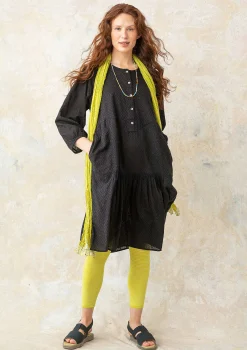 Best Gudrun Sjödén Webkleid Aus Bio-Baumwolle schwarz