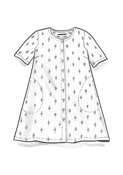 Clearance Gudrun Sjödén Webkleid Aus Bio-Baumwolle schwarz