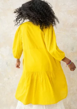 Best Gudrun Sjödén Webkleid Aus Bio-Baumwolle ananas