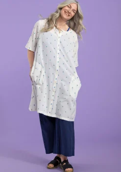 Best Gudrun Sjödén Webkleid Aus Bio-Baumwolle halbgebleicht