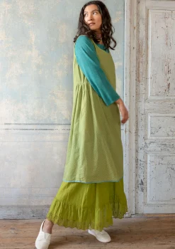 Online Gudrun Sjödén Webkleid Shimla Aus Bio-Baumwolle/Leinen pistazie-gemustert