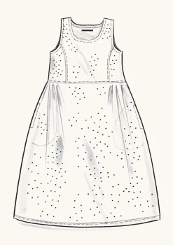 Best Gudrun Sjödén Webkleid Shimla Aus Bio-Baumwolle/Leinen kupfer-gemustert