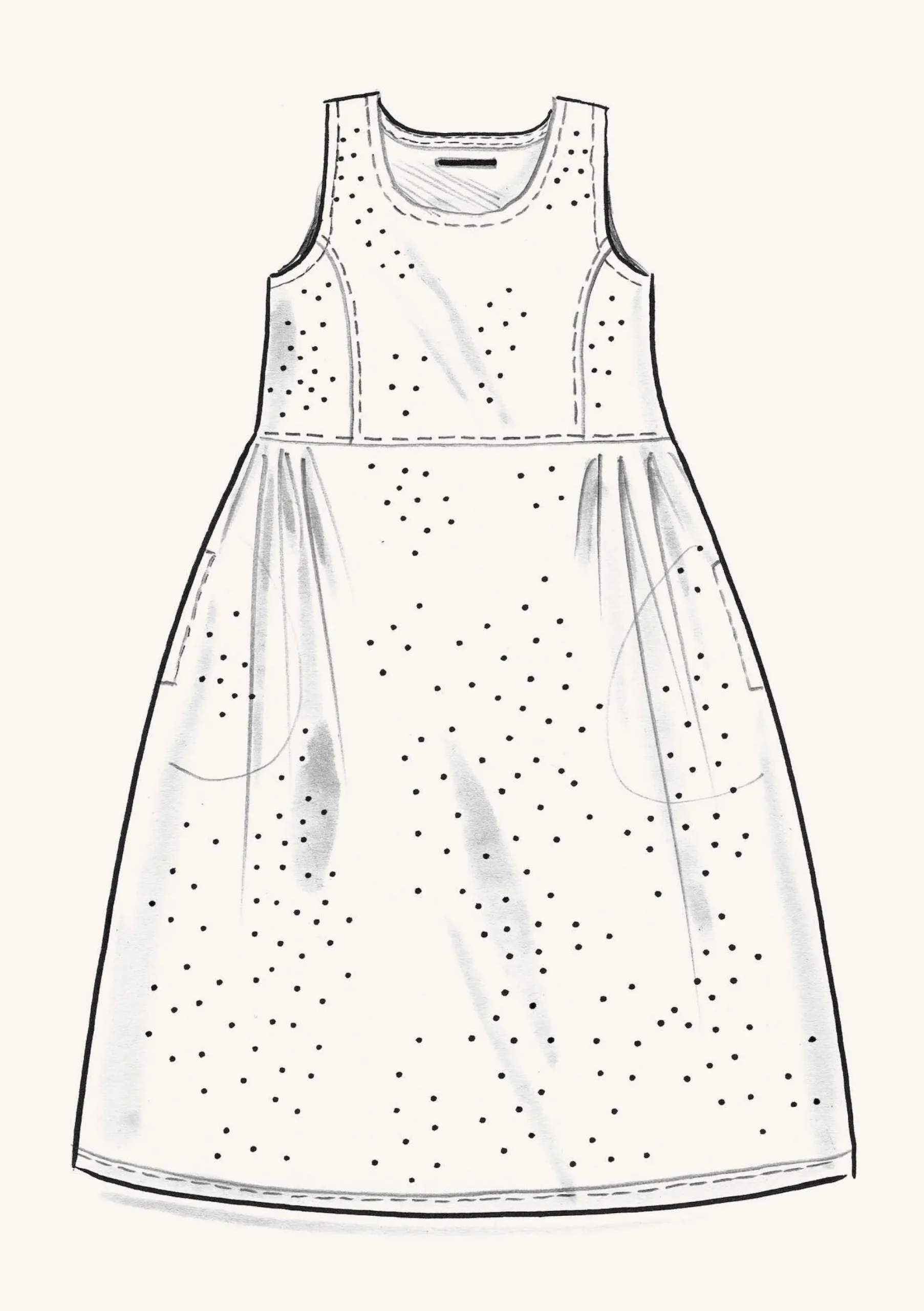 Best Gudrun Sjödén Webkleid Shimla Aus Bio-Baumwolle/Leinen kupfer-gemustert