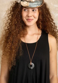 Best Gudrun Sjödén 
Kette Gujarat Aus Recyclingholz schwarz